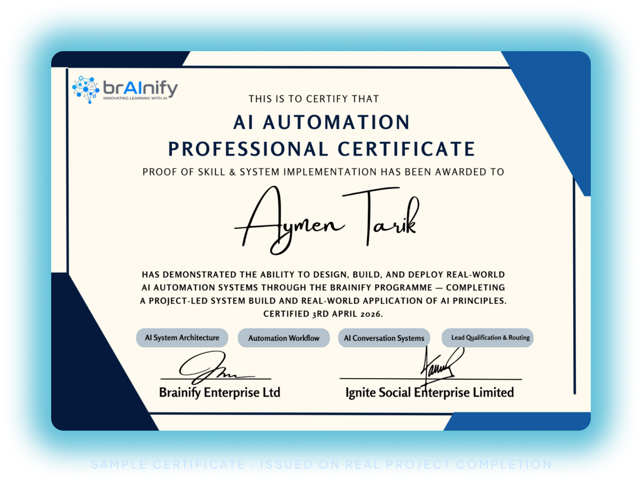 AI Automation Professional Certificate